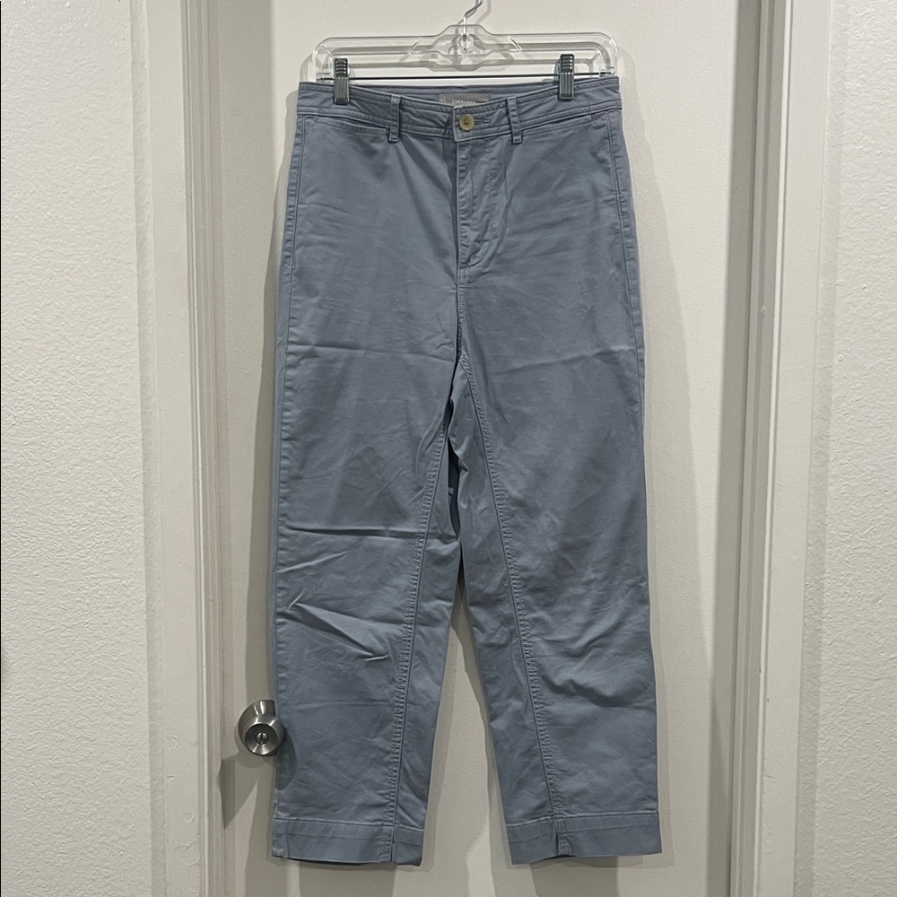 Everlane Women's Sky Blue Straight Leg Cotton Chino Pants Size 4
